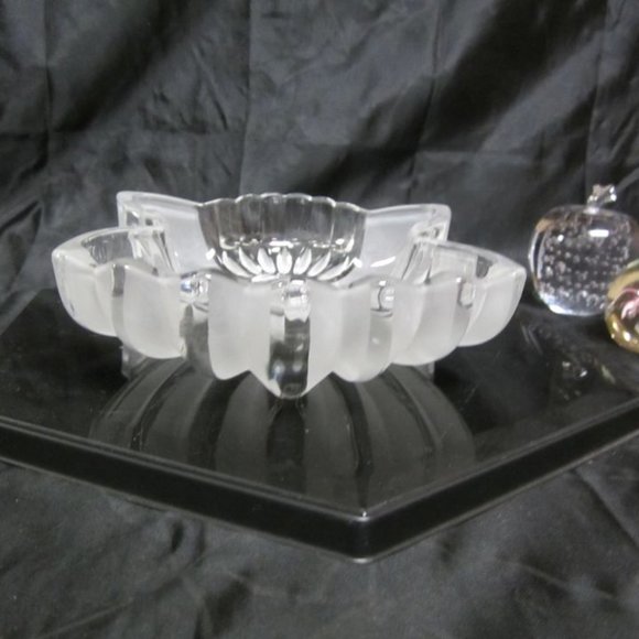 GORHAM CRYSTAL 2004 TO 2010, HOLIDAY TRADITIONS, ANGEL OF PEACE CANDY DISH - Picture 6 of 9